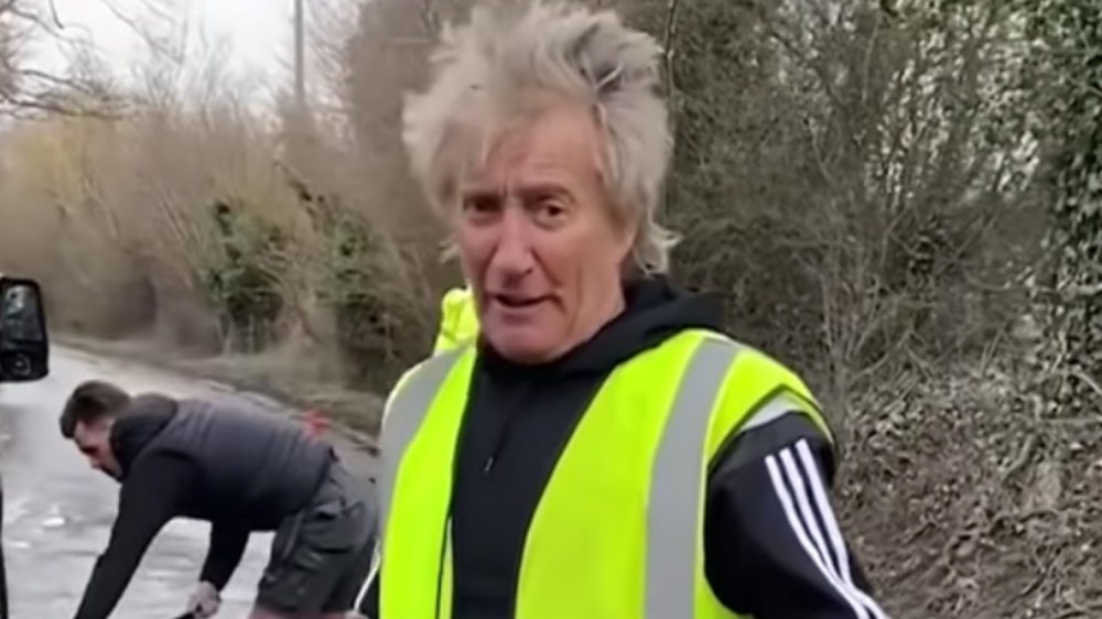 Rod Stewart operaio per un giorno