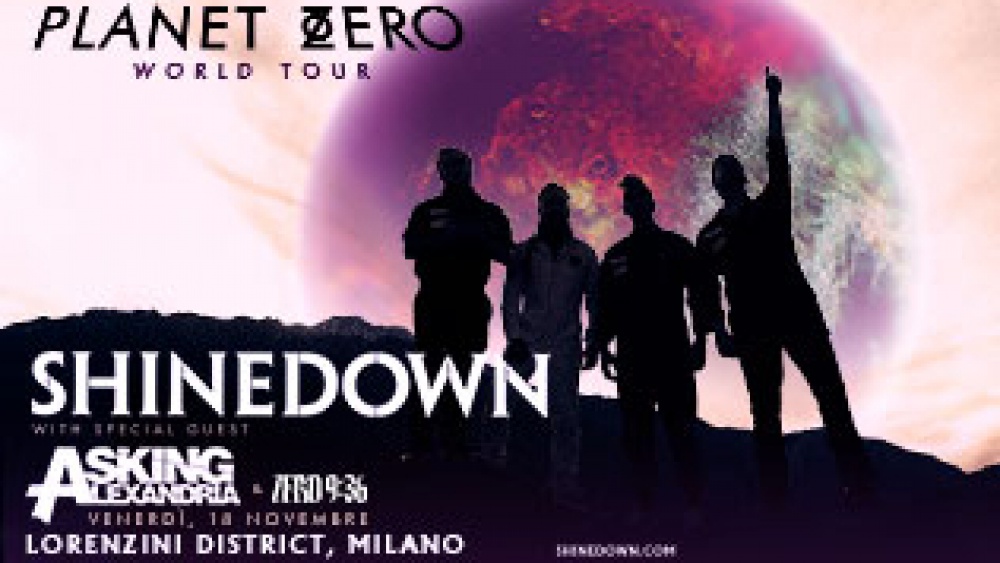 Shinedown, annunciata data italiana del Planet Zero World Tour