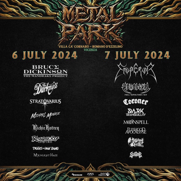 METAL PARK di Romano D’Ezzelino (VI) INFO UTILI E ORARI per il weekend