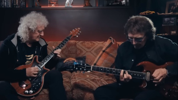 Brian May e Tony Iommi suonano insieme Paranoid