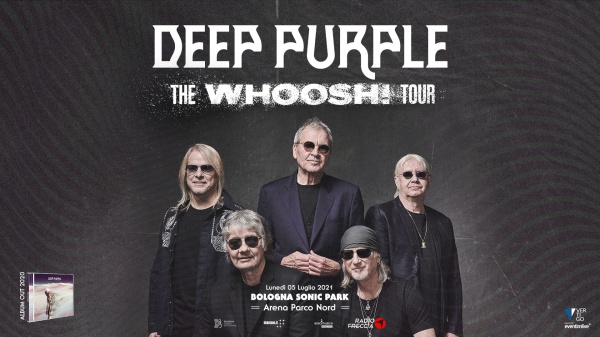 Deep Purple, annunciata la data 2021 a Bologna Sonic Park