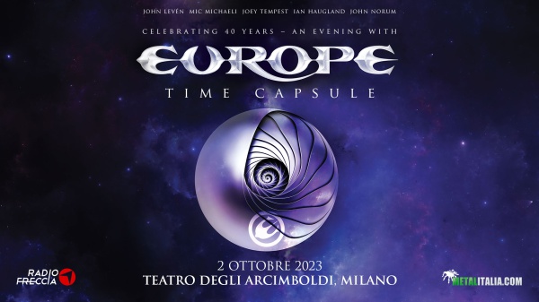 EUROPE: una data agli Arcimboldi di Milano per il tour del quarantennale!