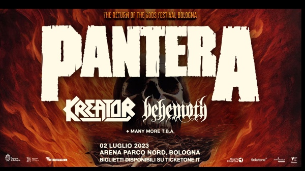 Pantera, Kreator e Behemoth si aggiungono al live di Bologna