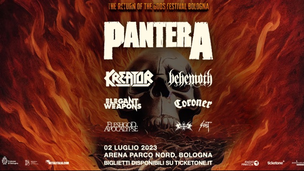 PANTERA: la line-up completa di The Return Of The Gods Bologna