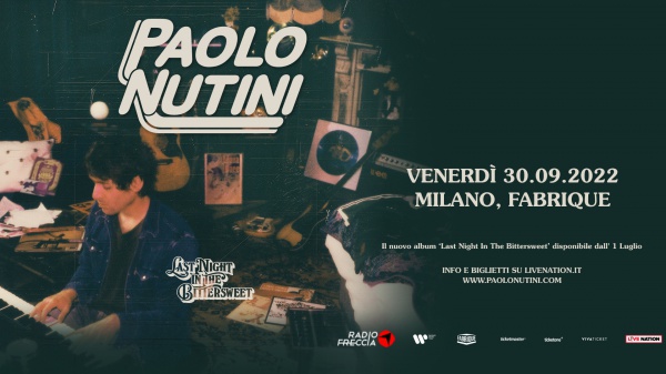 Paolo Nutini torna a settembre per una data a Milano