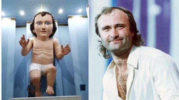Phil Collins diventa una statua di Gesù